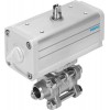 Кран с приводом Festo VZBA-2-WW-63-T-22-F0507-V4V4T-PP60-R-90-C