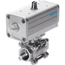 Кран с приводом Festo VZBA-3/8-GG-63-T-22-F0304-V4V4T-PP15-R-90-C